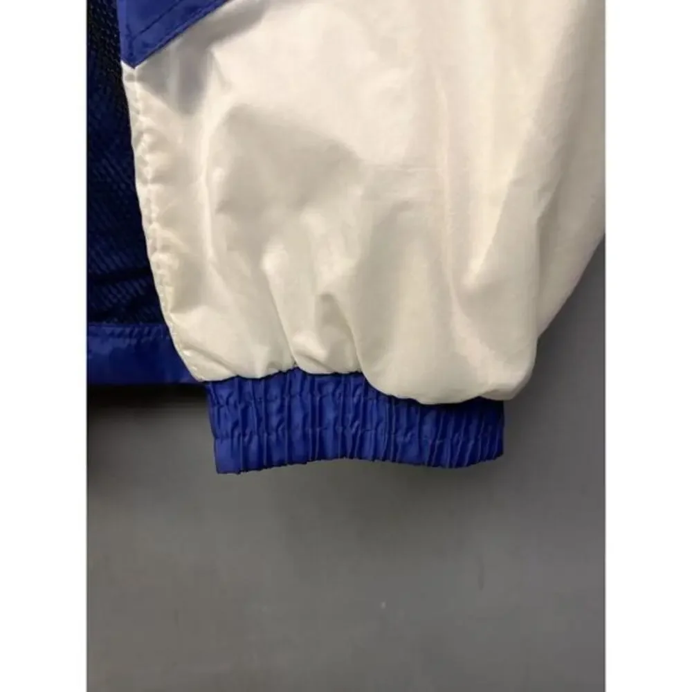 Vintage J.G. Hook Windbreaker Mens Medium Blue Black White Nylon Zip‎ 90's